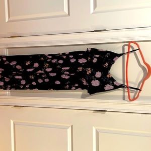 Black Floral cropped romper